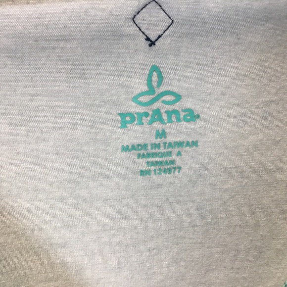 Prana Faux Wrap Short Sleeve Geo Print Athleisure Outdoor Hiking Dress Size M - Picture 6 of 7